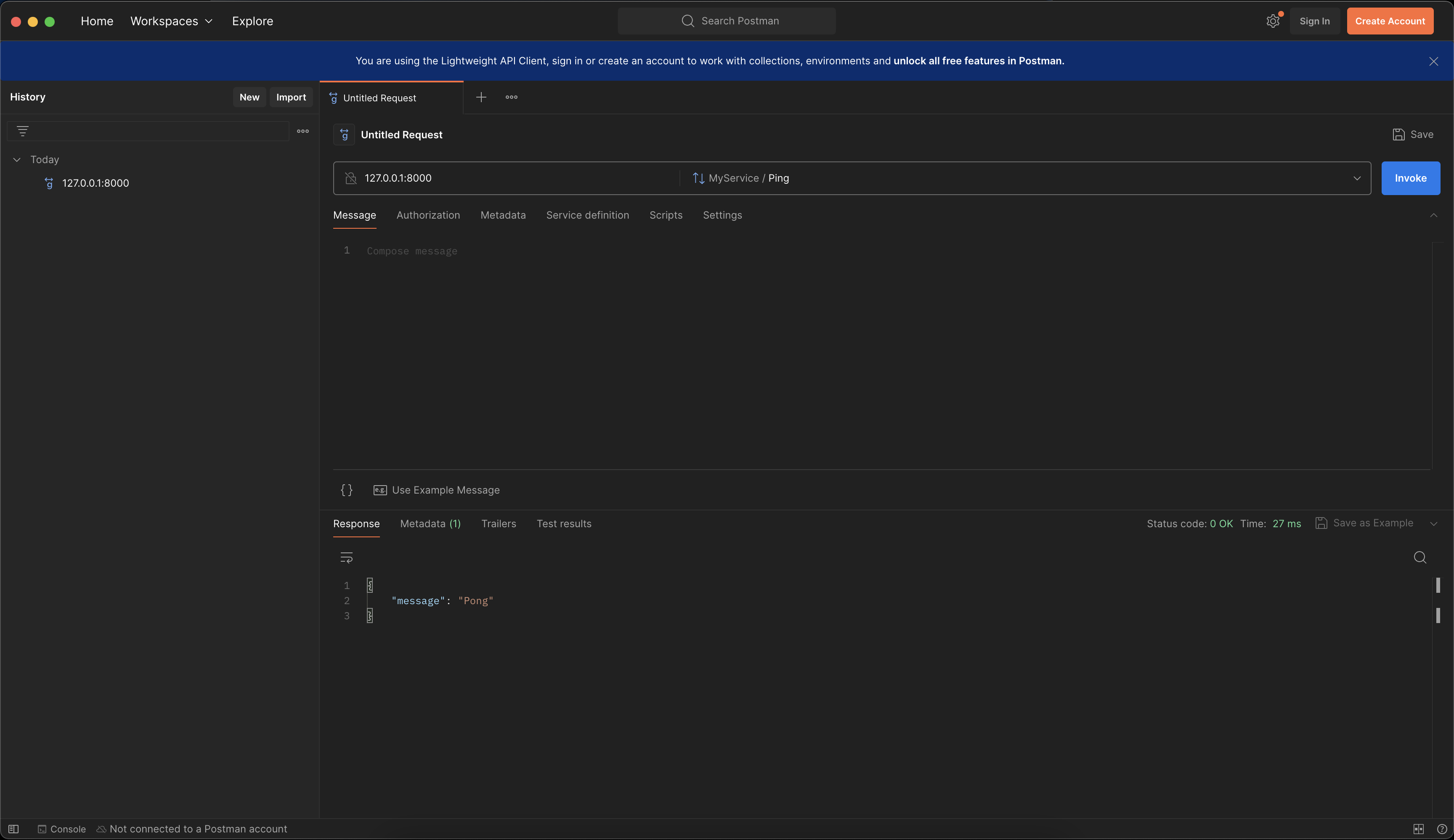 Postman Screenshot